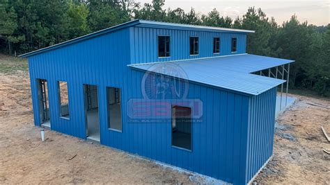 metal garage house combo|24x40 Combo Metal Garage Building .